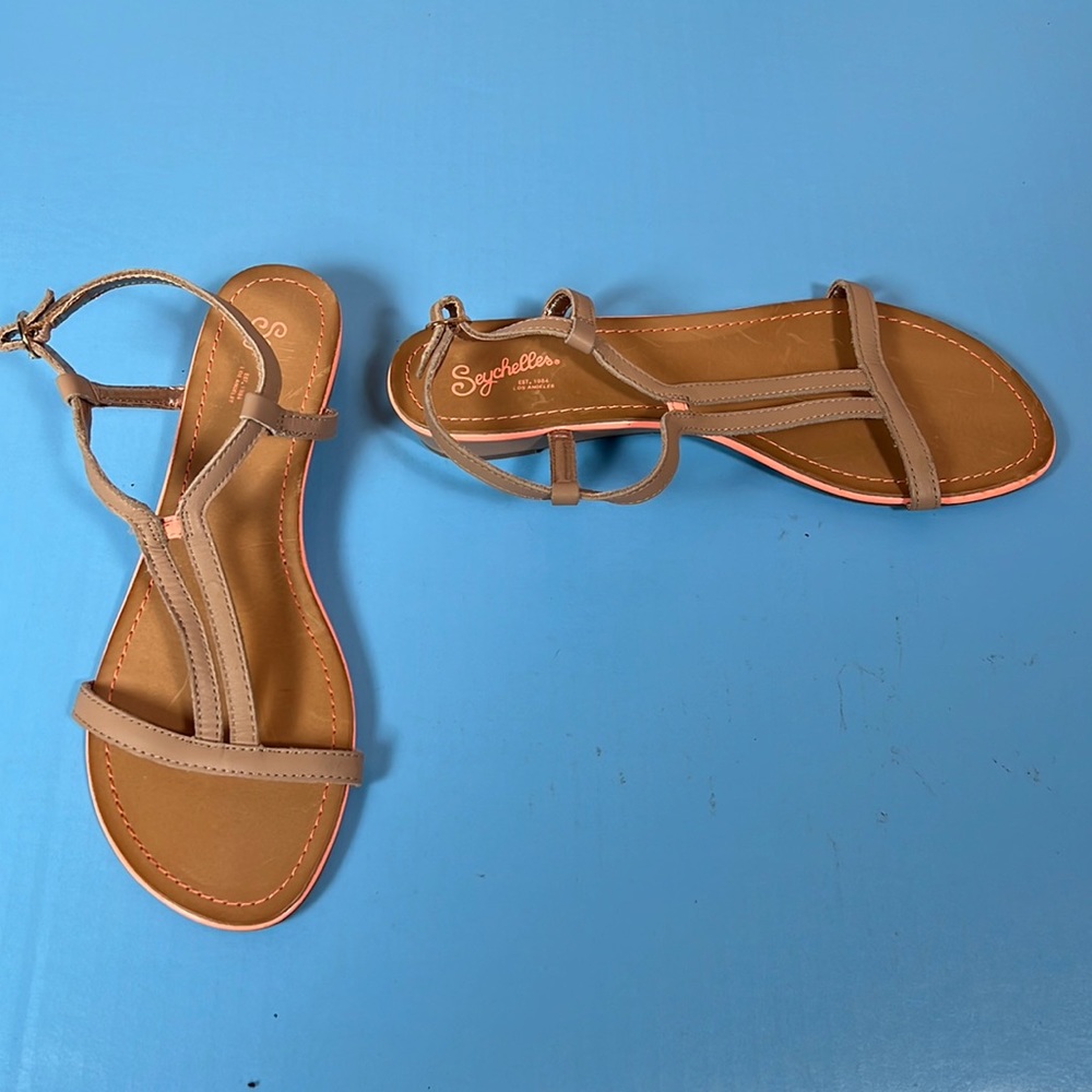 Seychelles Leather Sandals Shoes 8.5